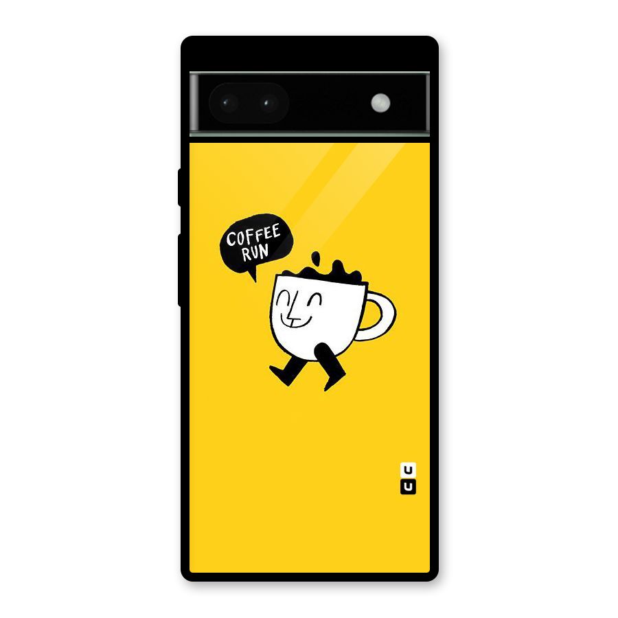Coffee Run Glass Back Case for Google Pixel 6a