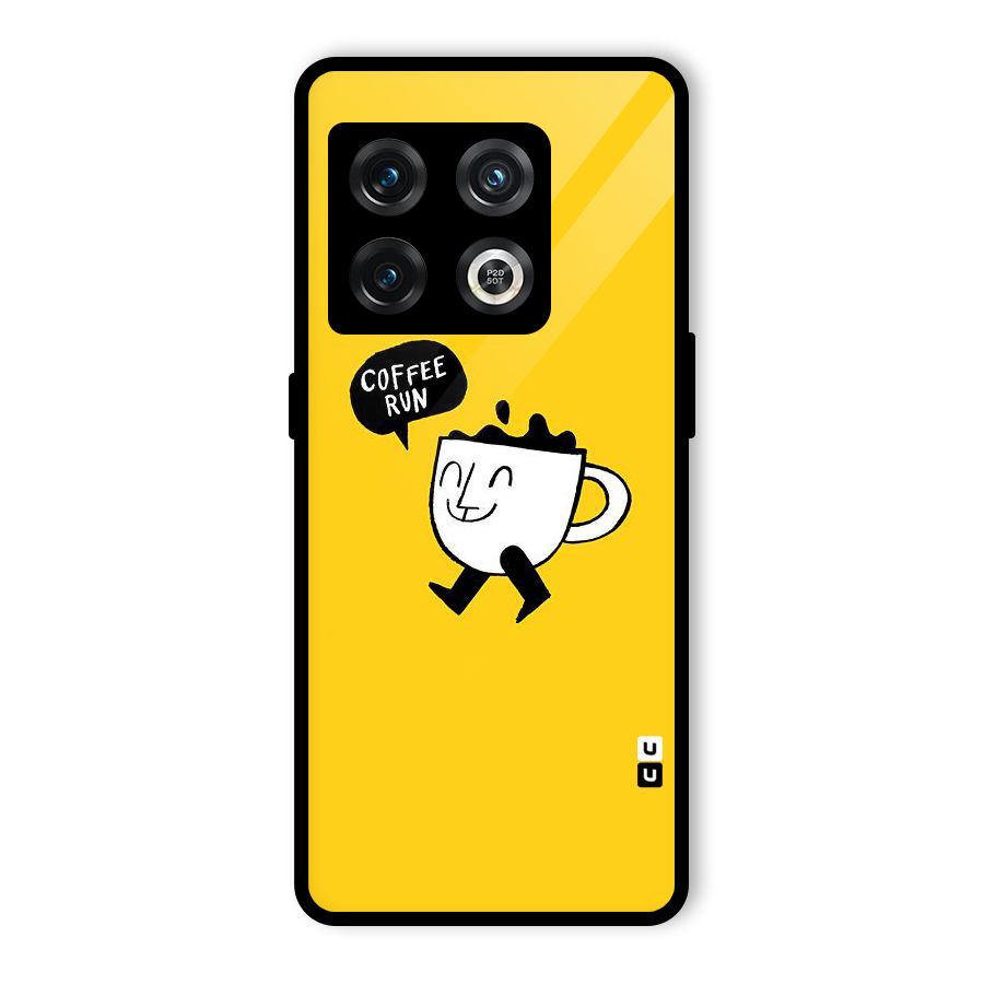 Coffee Run Glass Back Case for OnePlus 10 Pro 5G