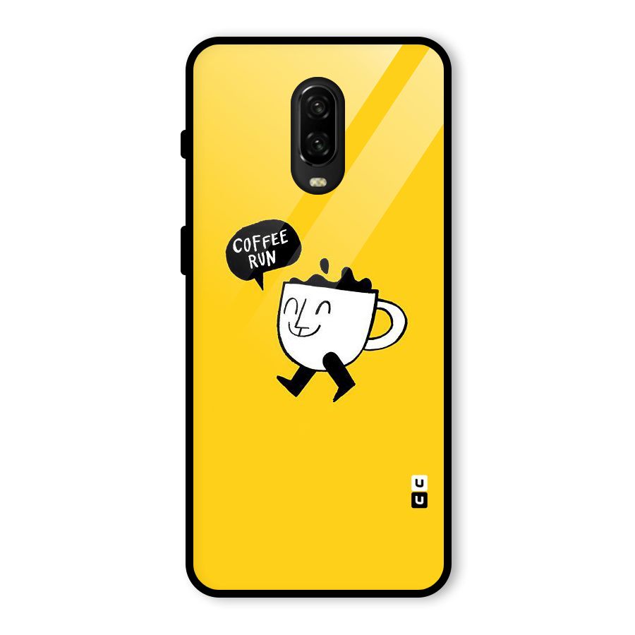 Coffee Run Glass Back Case for OnePlus 6T