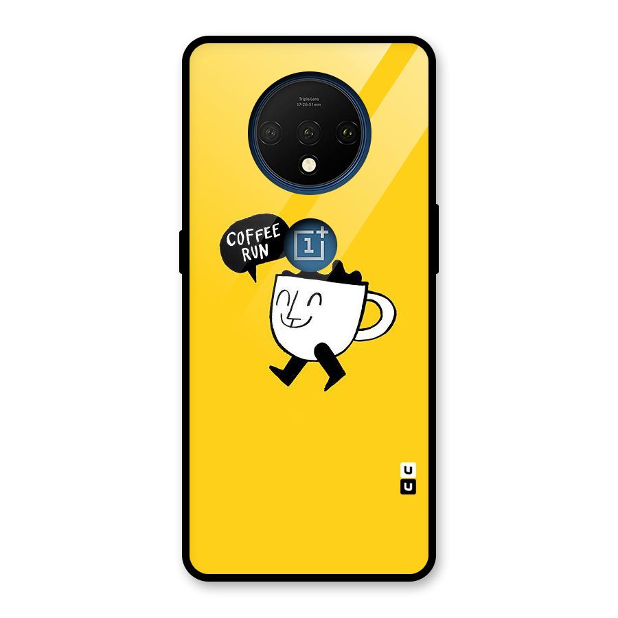 Coffee Run Glass Back Case for OnePlus 7T