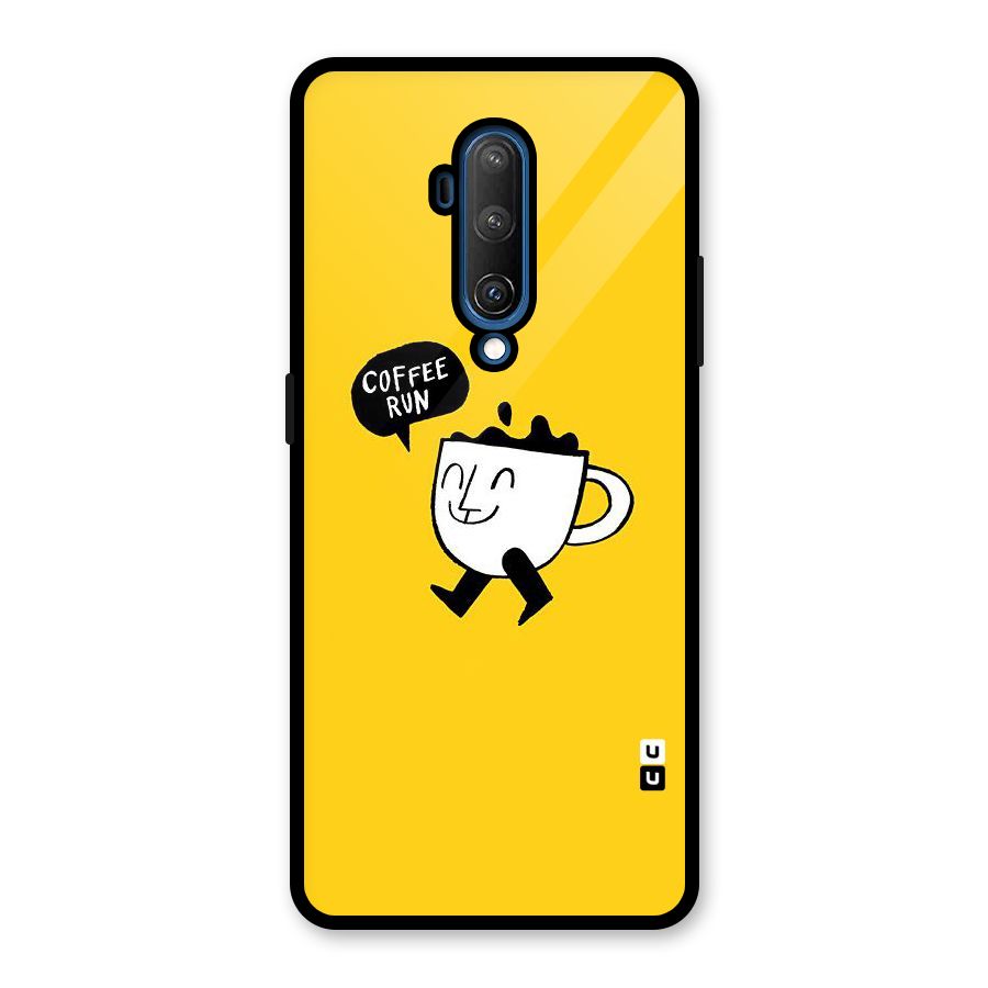 Coffee Run Glass Back Case for OnePlus 7T Pro