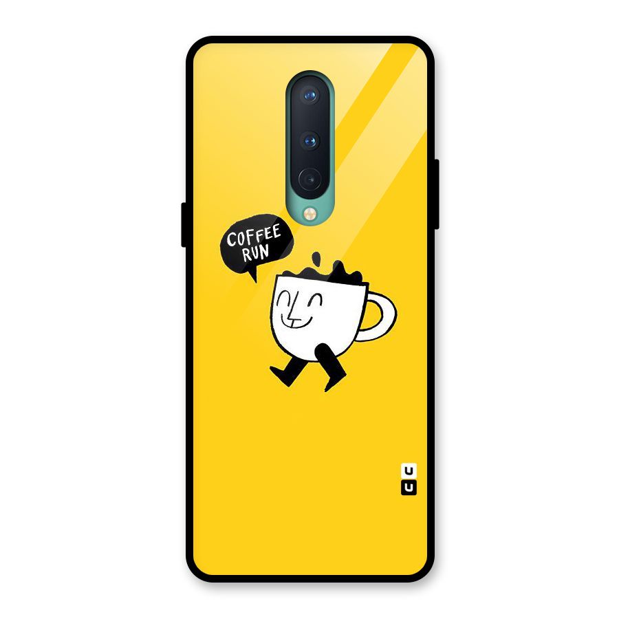 Coffee Run Glass Back Case for OnePlus 8