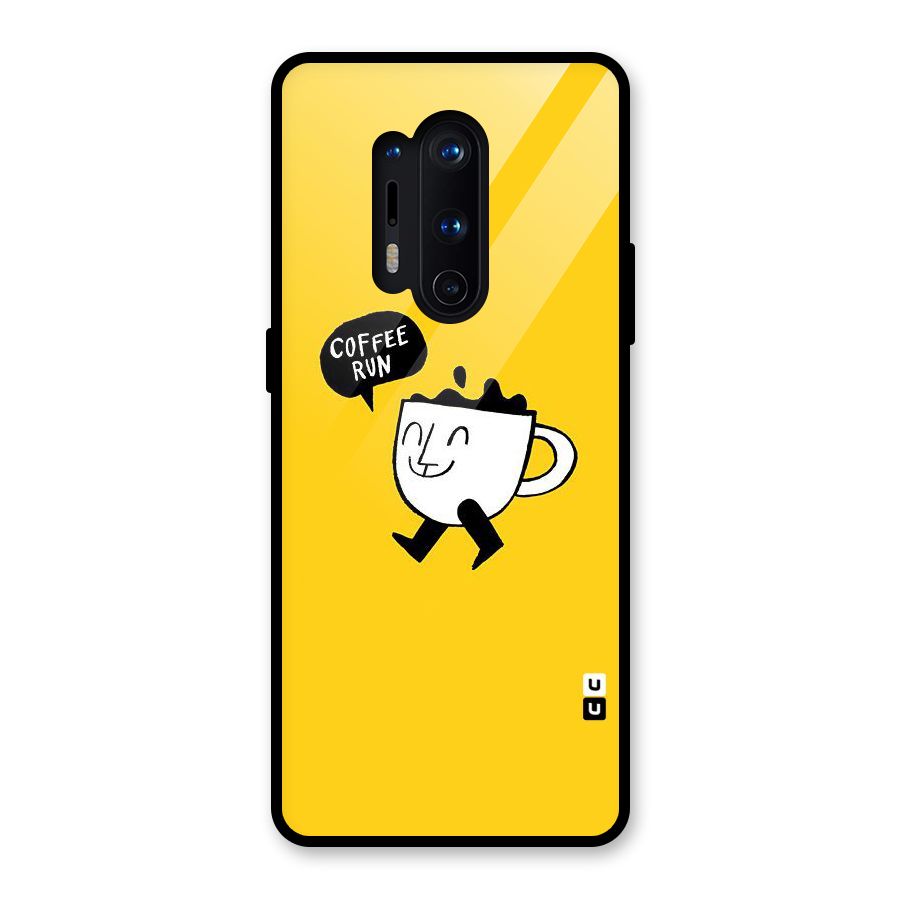 Coffee Run Glass Back Case for OnePlus 8 Pro