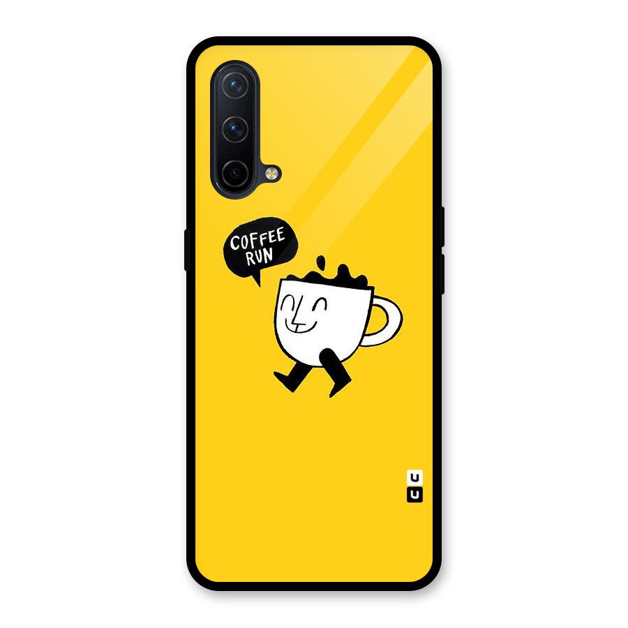 Coffee Run Glass Back Case for OnePlus Nord CE 5G