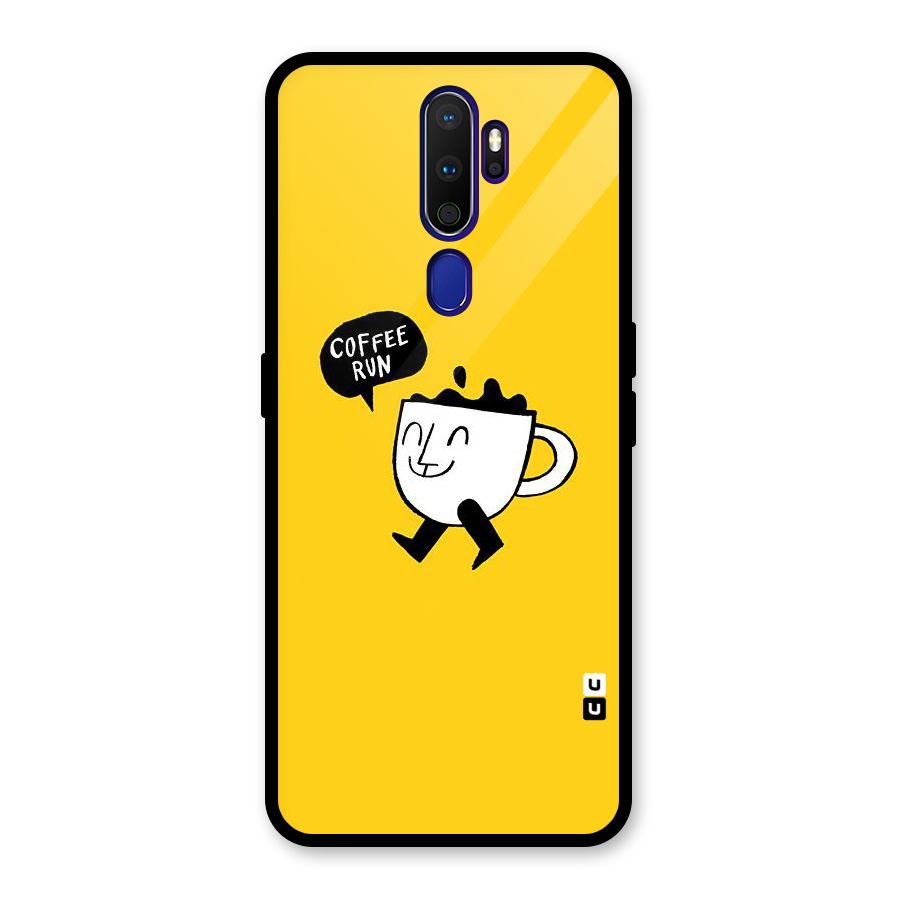 Coffee Run Glass Back Case for Oppo A9 (2020)