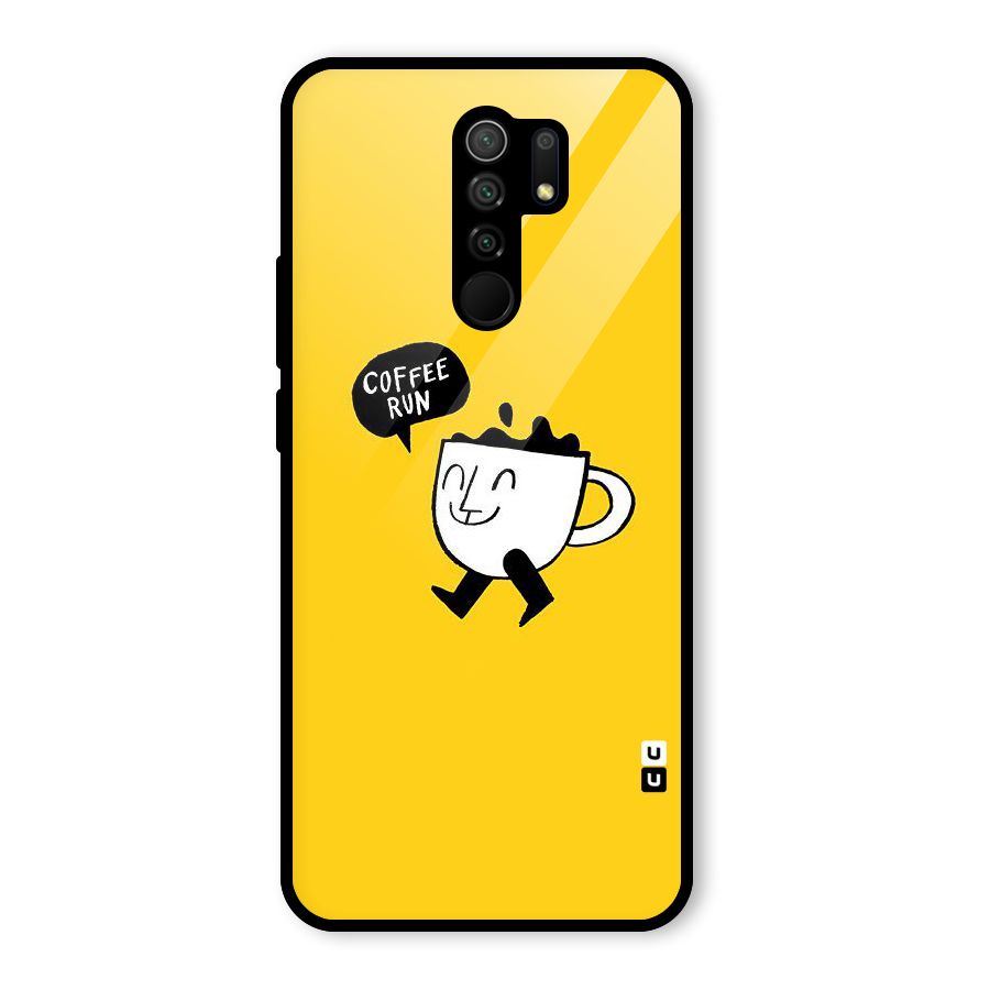 Coffee Run Glass Back Case for Poco M2