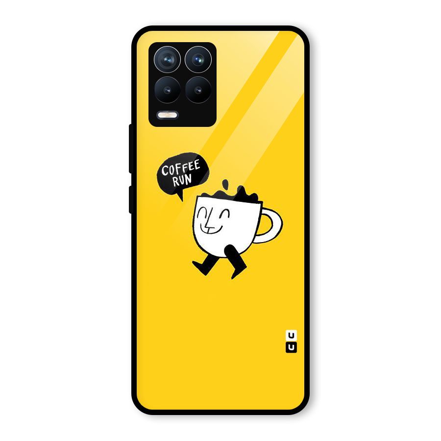 Coffee Run Glass Back Case for Realme 8