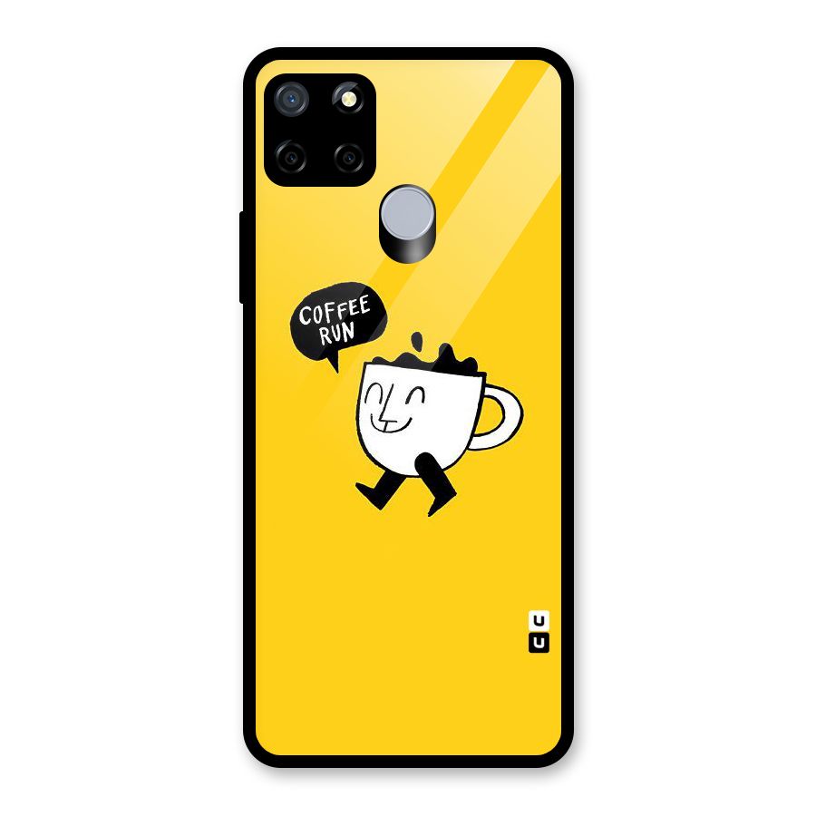 Coffee Run Glass Back Case for Realme C15