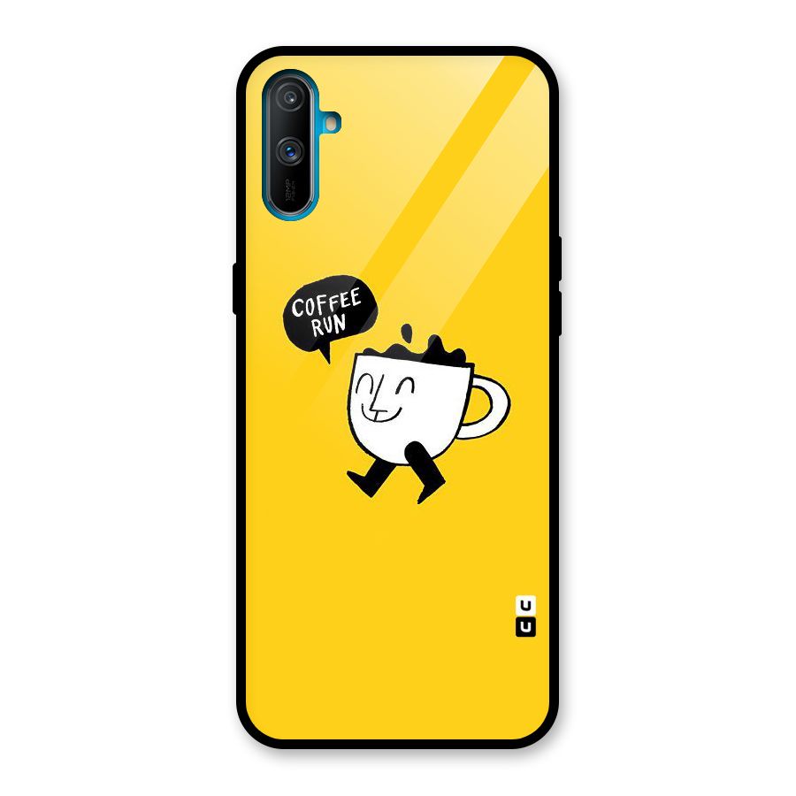 Coffee Run Glass Back Case for Realme C3