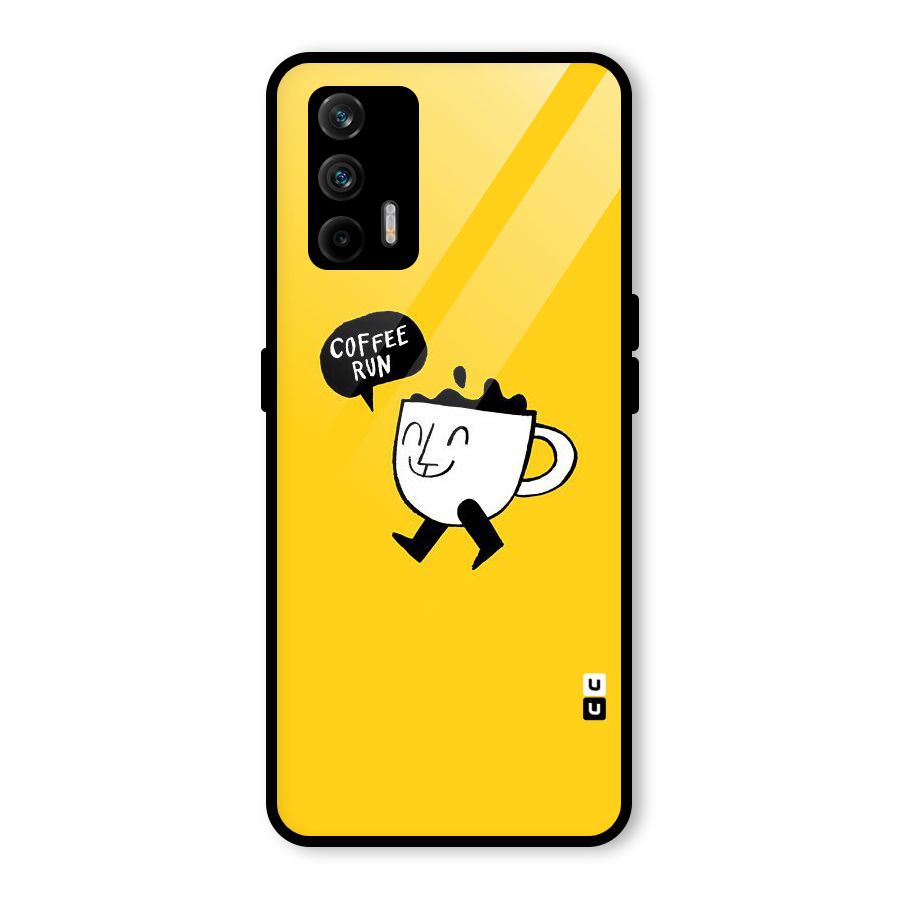 Coffee Run Glass Back Case for Realme GT 5G