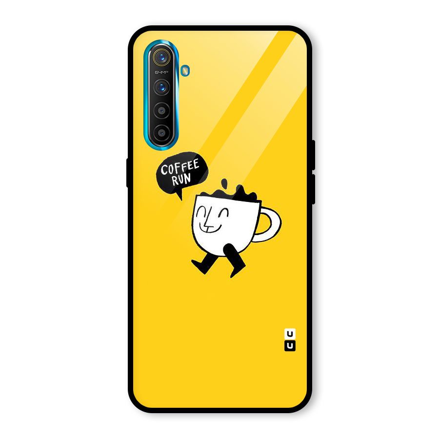 Coffee Run Glass Back Case for Realme X2