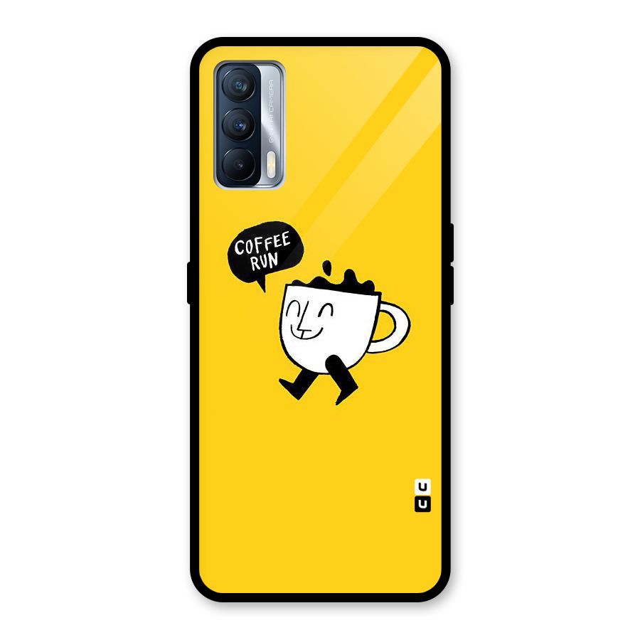 Coffee Run Glass Back Case for Realme X7