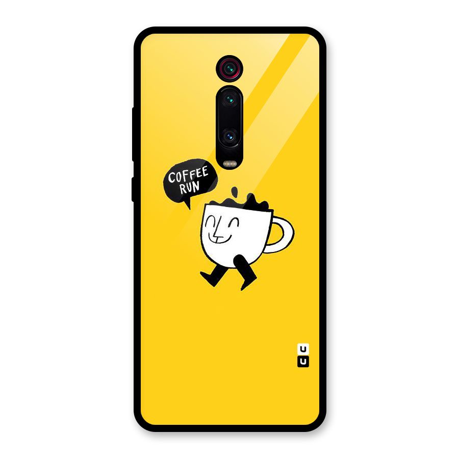 Coffee Run Glass Back Case for Redmi K20
