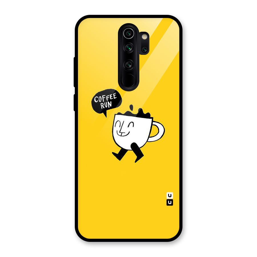 Coffee Run Glass Back Case for Redmi Note 8 Pro