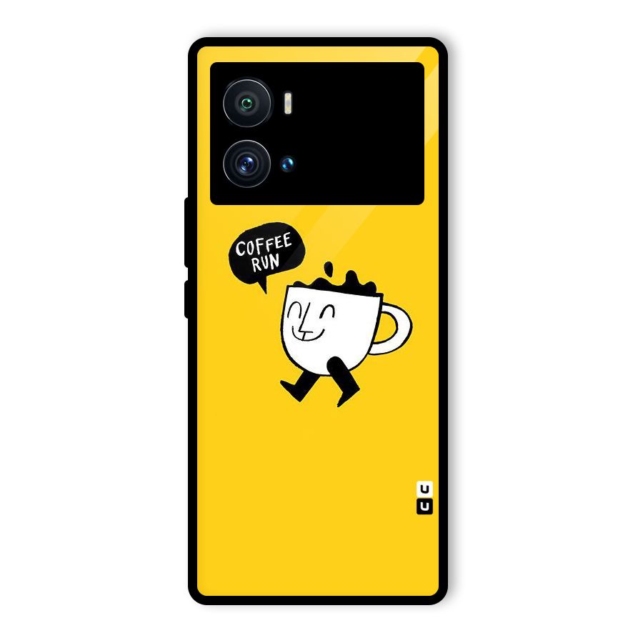Coffee Run Glass Back Case for Vivo iQOO 9 Pro