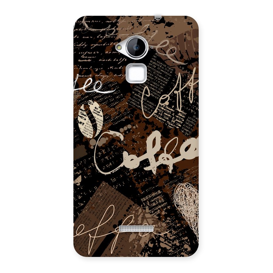 Coffee Scribbles Back Case for Coolpad Note 3