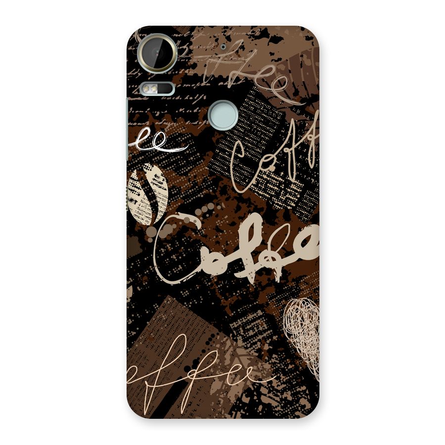Coffee Scribbles Back Case for Desire 10 Pro