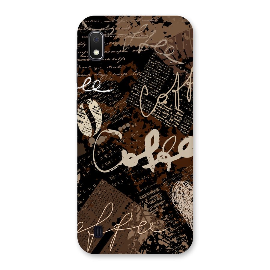 Coffee Scribbles Back Case for Galaxy A10