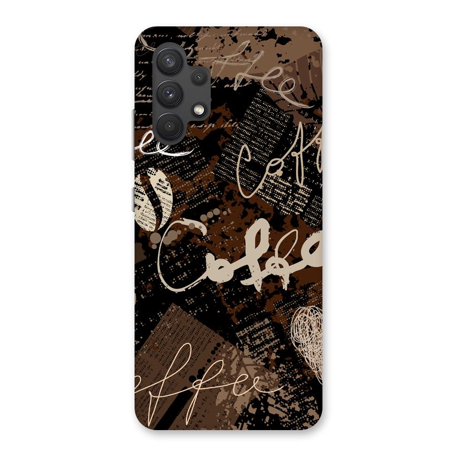 Coffee Scribbles Back Case for Galaxy A32