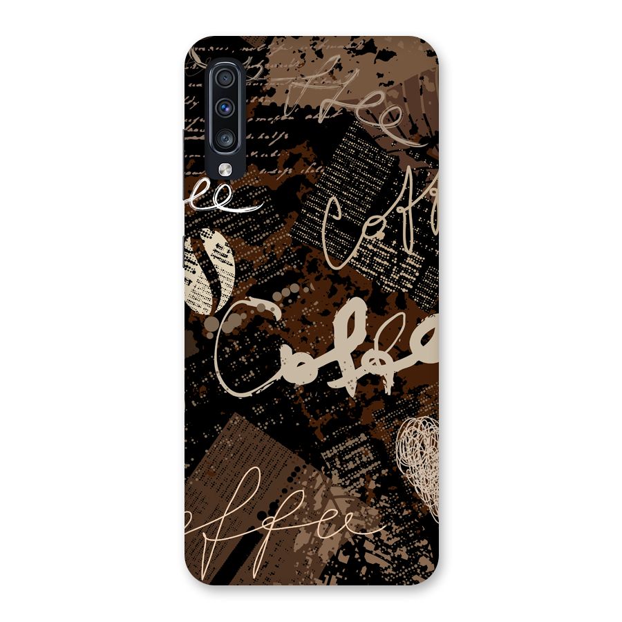 Coffee Scribbles Back Case for Galaxy A70