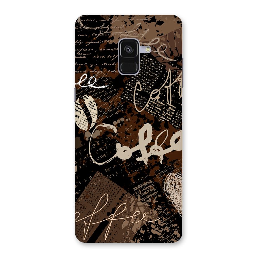 Coffee Scribbles Back Case for Galaxy A8 Plus