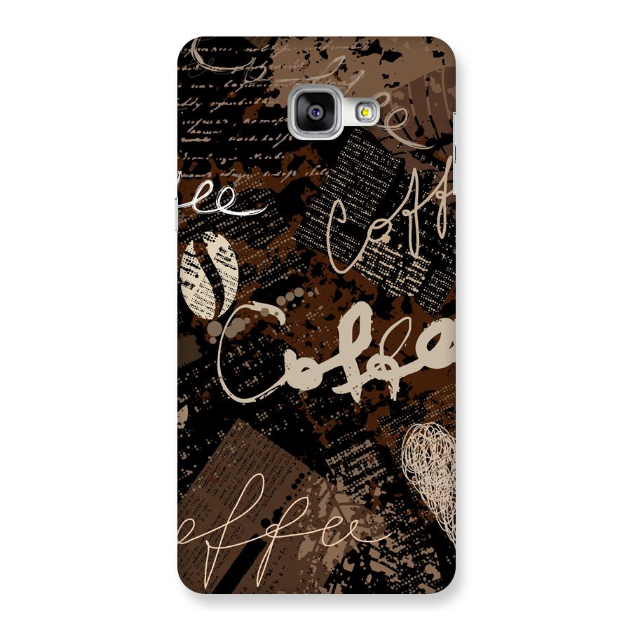 Coffee Scribbles Back Case for Galaxy A9