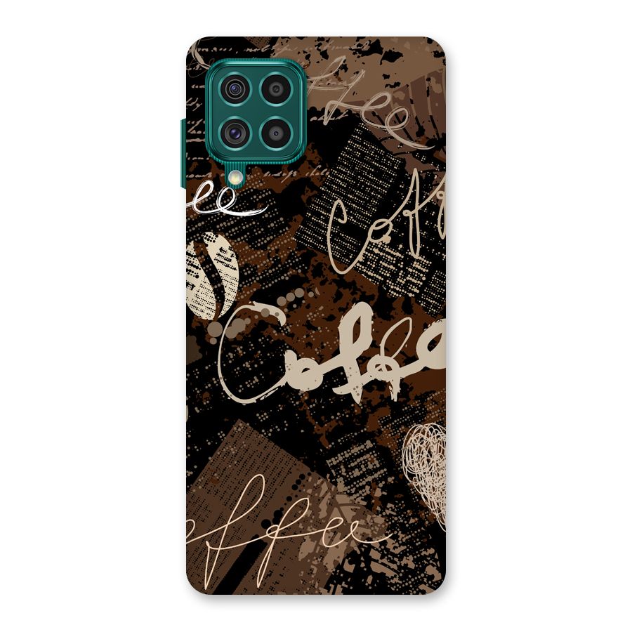 Coffee Scribbles Back Case for Galaxy F62