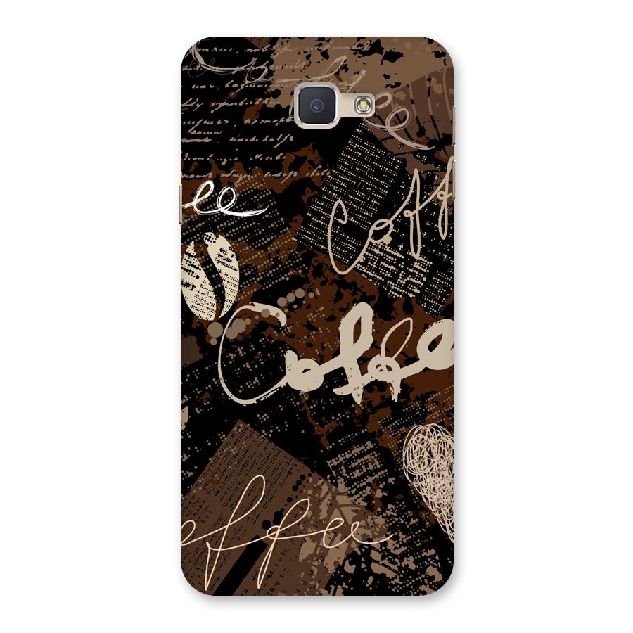 Coffee Scribbles Back Case for Galaxy J5 Prime
