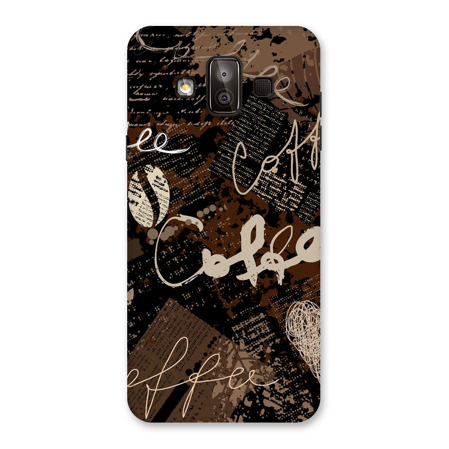 Coffee Scribbles Back Case for Galaxy J7 Duo