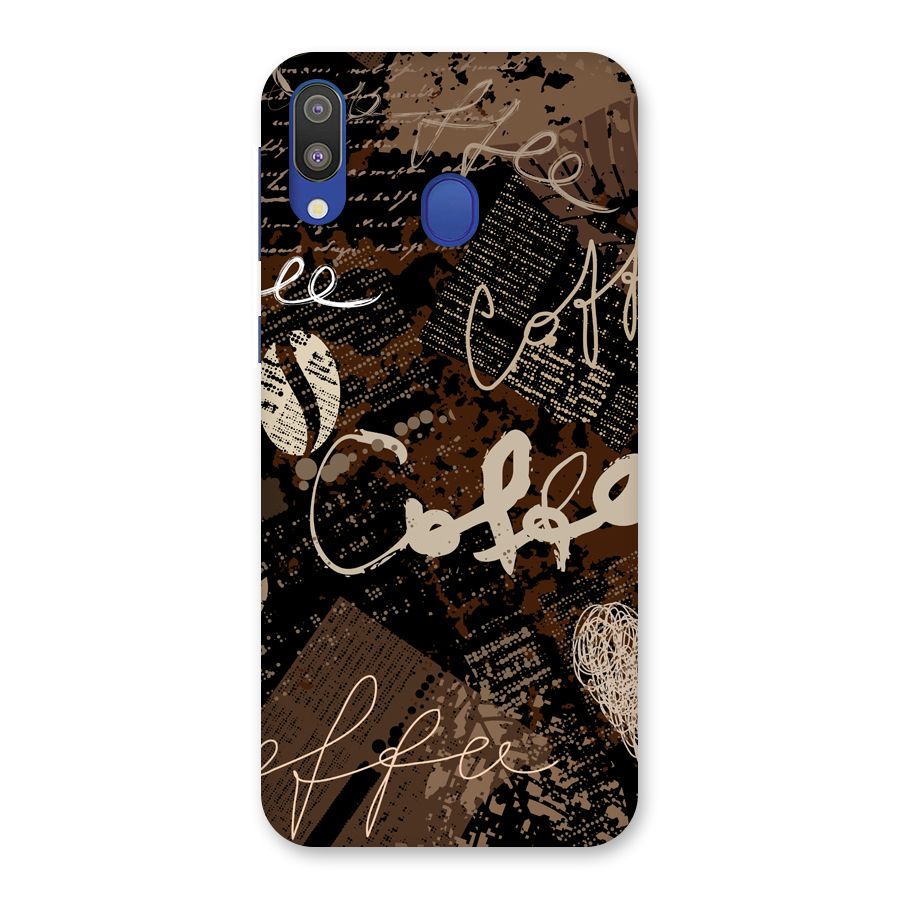 Coffee Scribbles Back Case for Galaxy M20