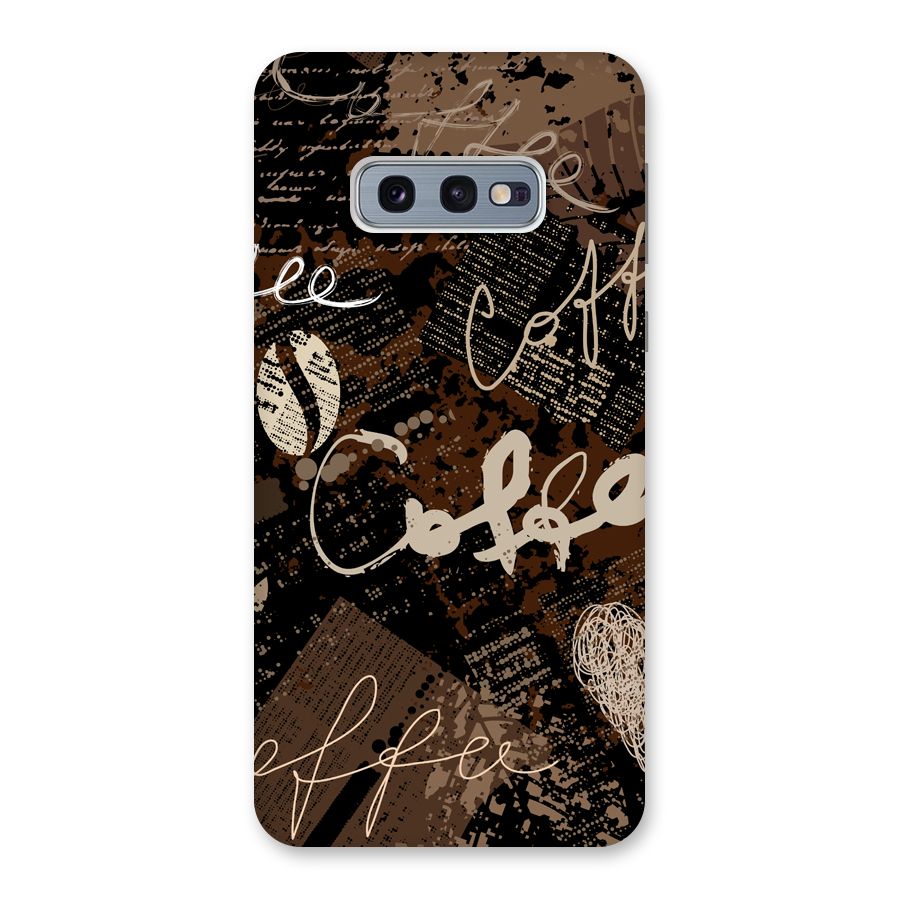 Coffee Scribbles Back Case for Galaxy S10e