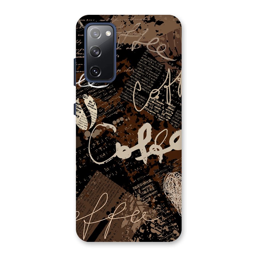 Coffee Scribbles Back Case for Galaxy S20 FE