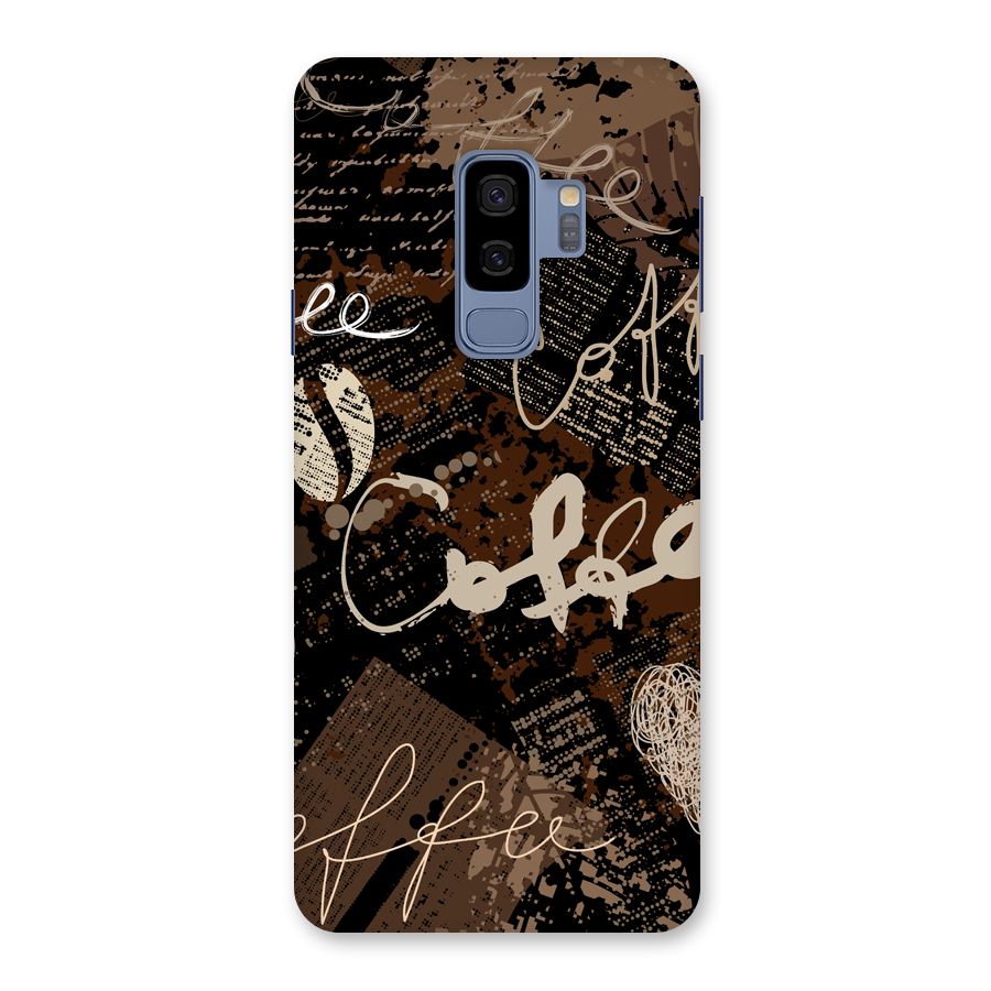 Coffee Scribbles Back Case for Galaxy S9 Plus