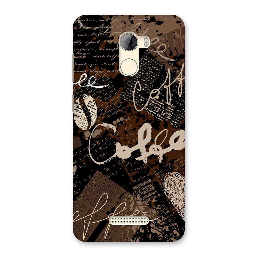 Coffee Scribbles Back Case for Gionee A1 LIte