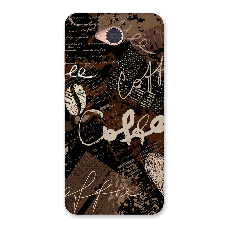 Coffee Scribbles Back Case for Gionee S6 Pro