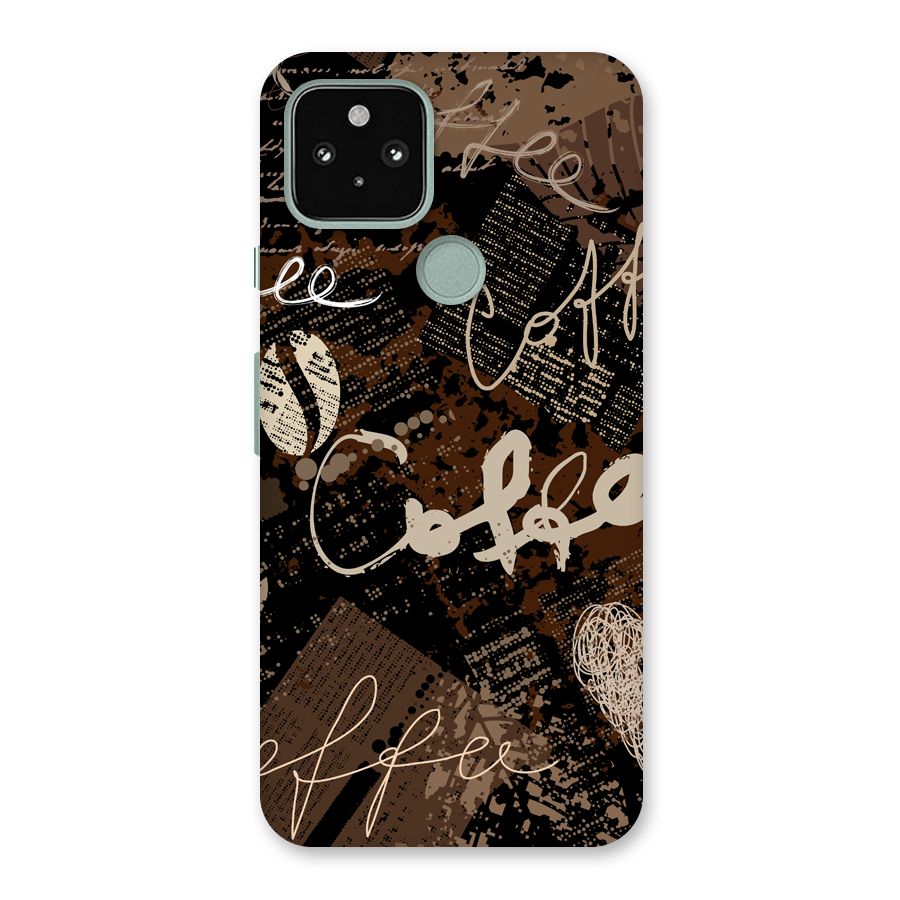 Coffee Scribbles Back Case for Google Pixel 5