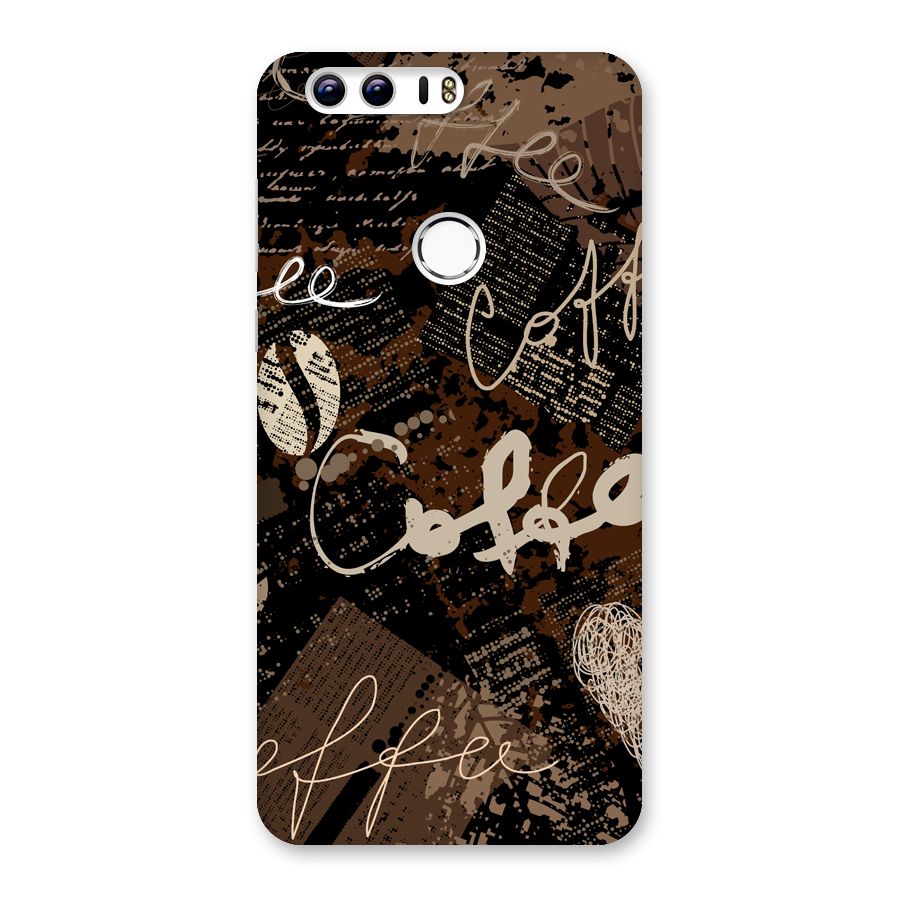 Coffee Scribbles Back Case for Honor 8