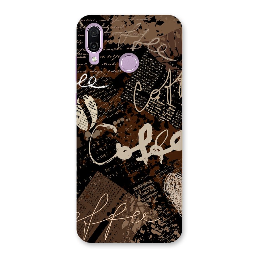 Coffee Scribbles Back Case for Honor Play