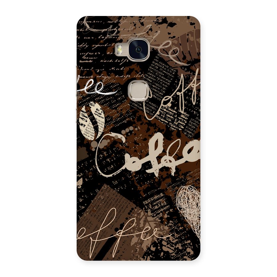 Coffee Scribbles Back Case for Huawei Honor 5X