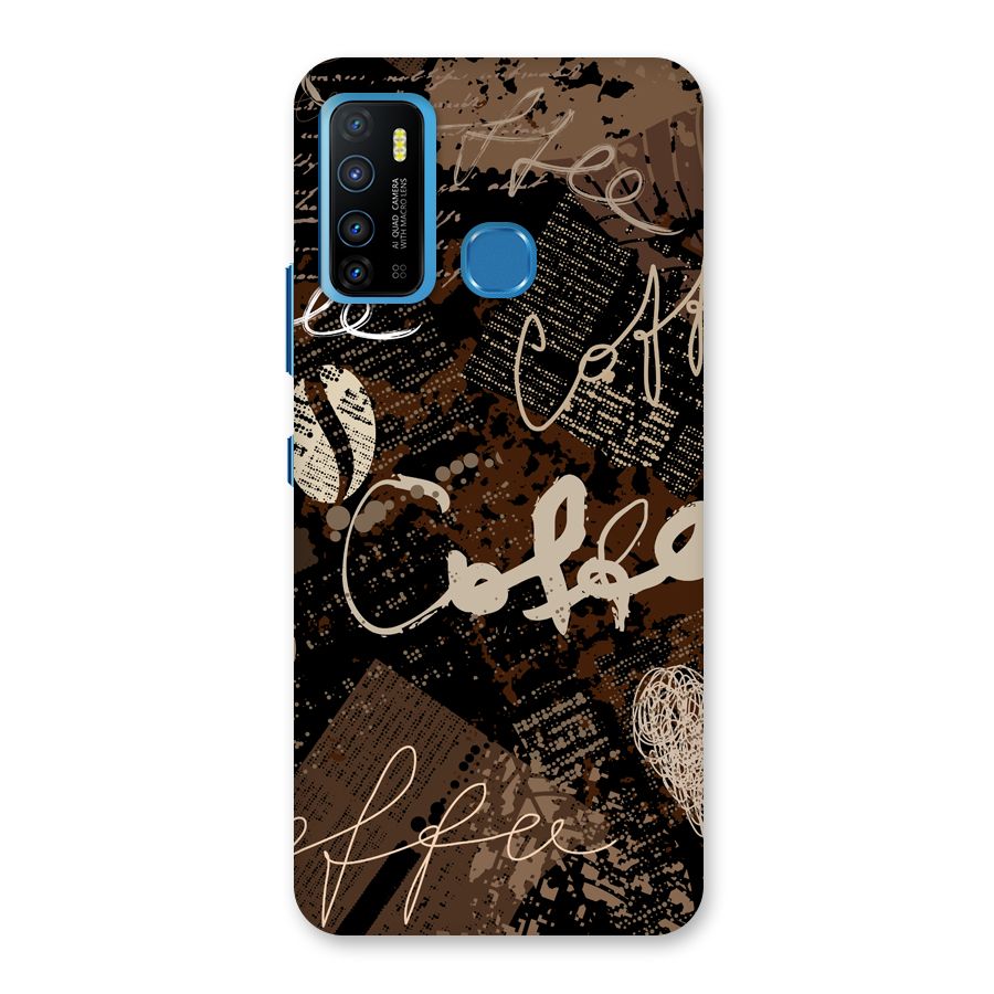Coffee Scribbles Back Case for Infinix Hot 9