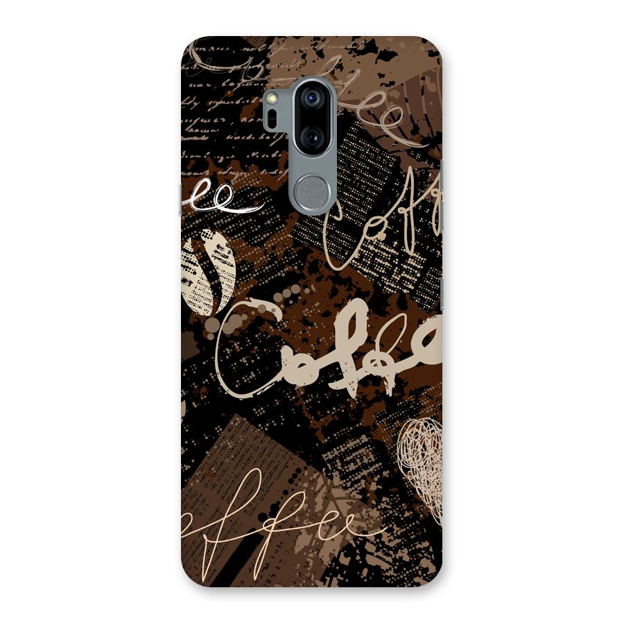 Coffee Scribbles Back Case for LG G7