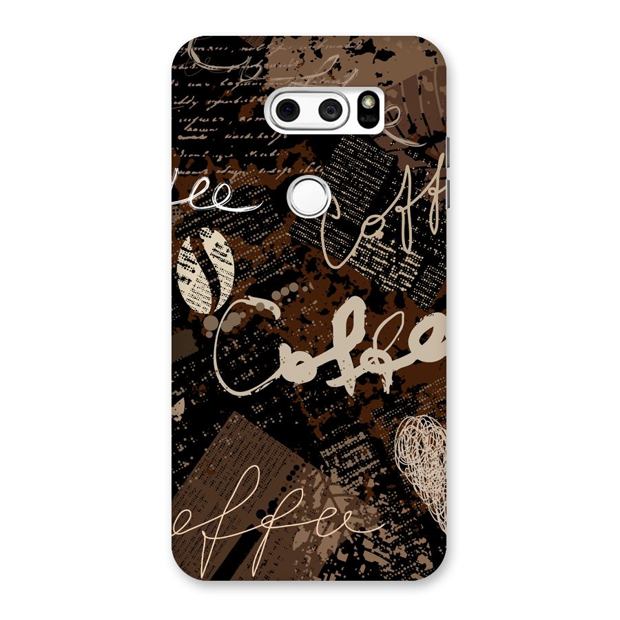 Coffee Scribbles Back Case for LG V30