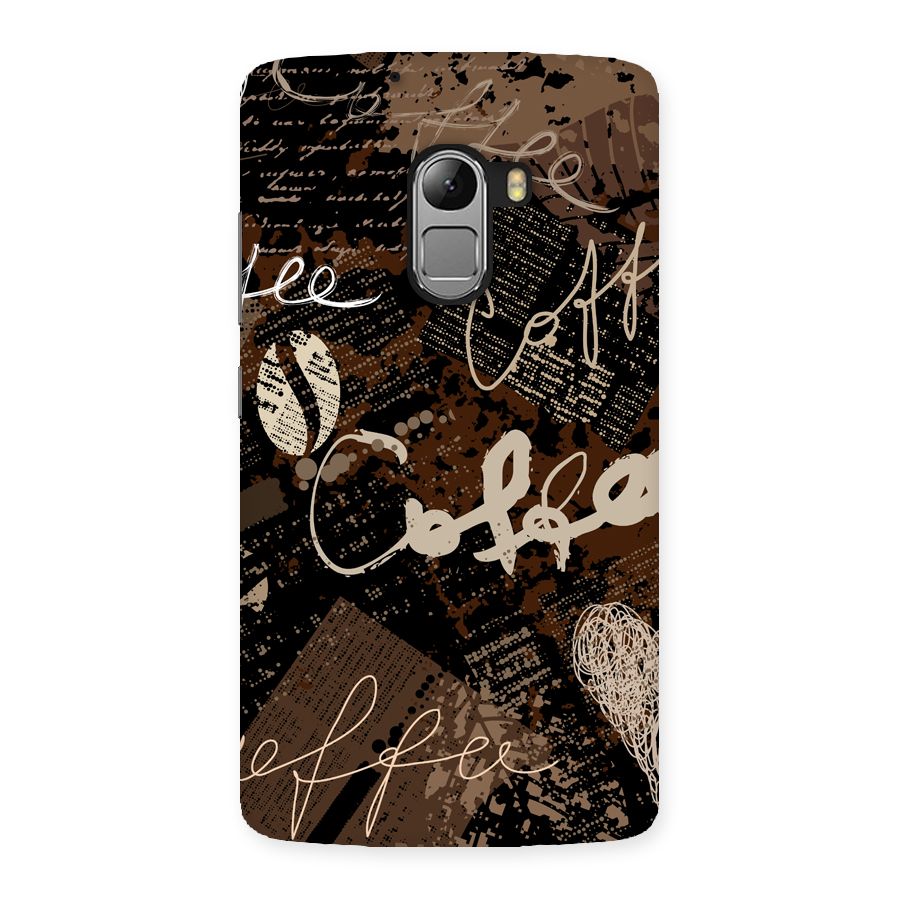Coffee Scribbles Back Case for Lenovo K4 Note