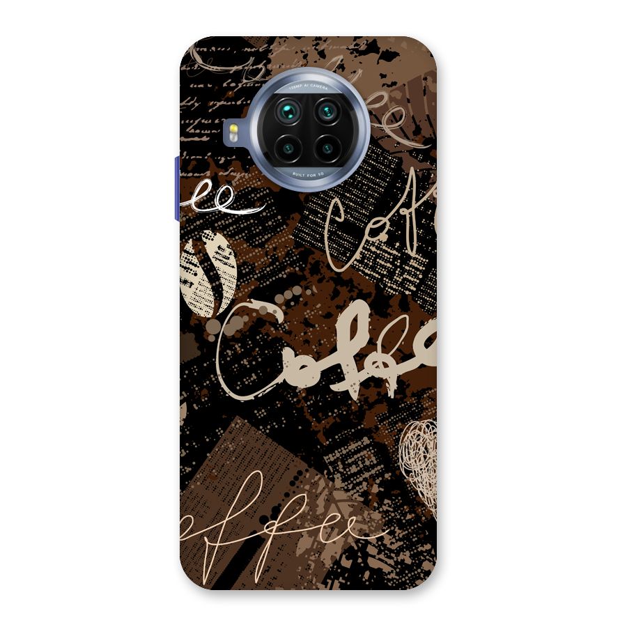 Coffee Scribbles Back Case for Mi 10i