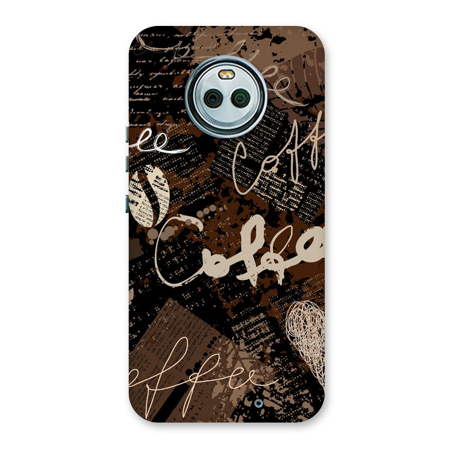 Coffee Scribbles Back Case for Moto X4