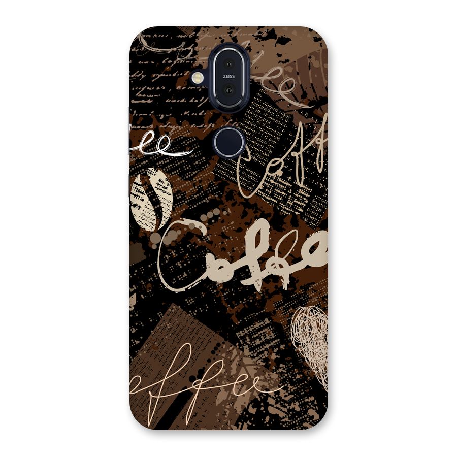 Coffee Scribbles Back Case for Nokia 8.1