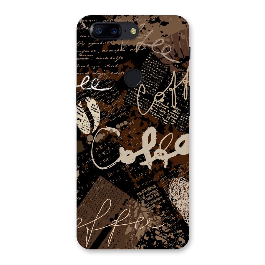 Coffee Scribbles Back Case for OnePlus 5T