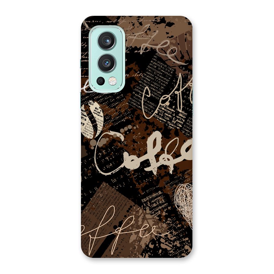 Coffee Scribbles Back Case for OnePlus Nord 2 5G