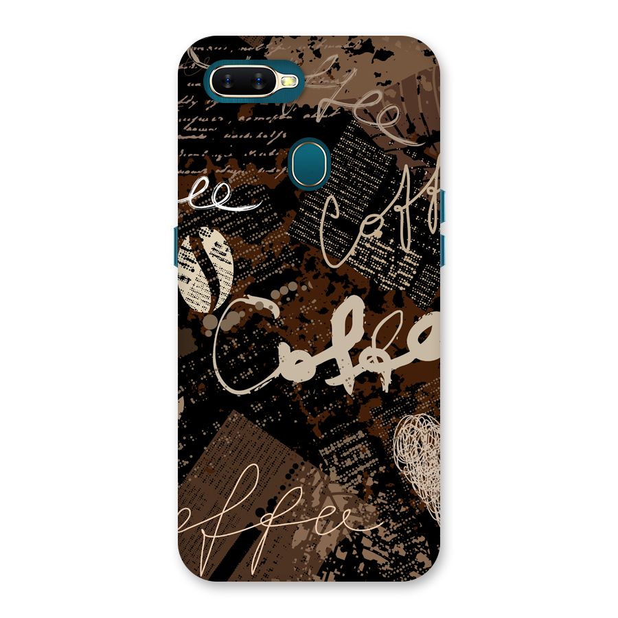 Coffee Scribbles Back Case for Oppo A11k