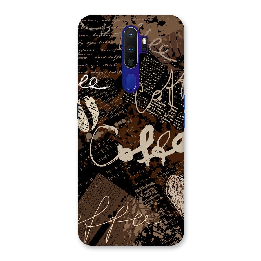 Coffee Scribbles Back Case for Oppo A9 (2020)